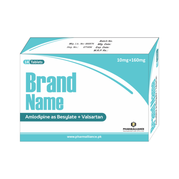 PharmAlliance-Amlodipine as Besylate + Valsartan-10mg/160mg-Tablets