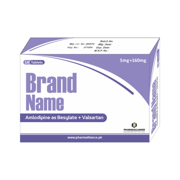 PharmAlliance-Amlodipine as Besylate + Valsartan-5mg/160mg-Tablets