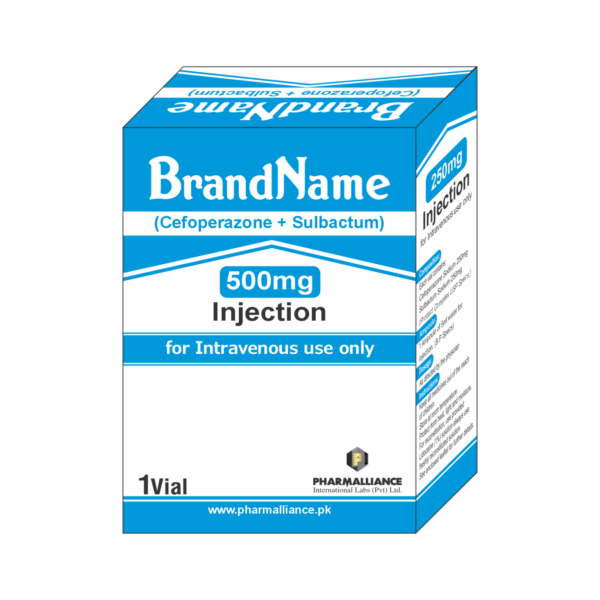 PharmAlliance-Cefoperazone + Sulbactum-500mg-Dry Vial