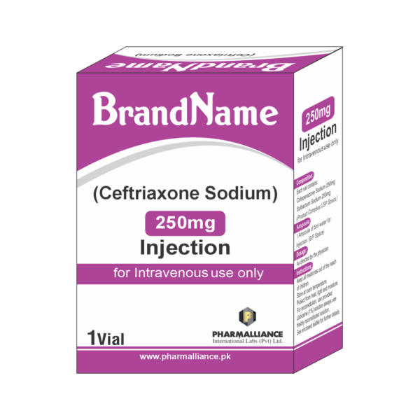 PharmAlliance-Ceftriaxone Sodium-250mg-Dry Vial