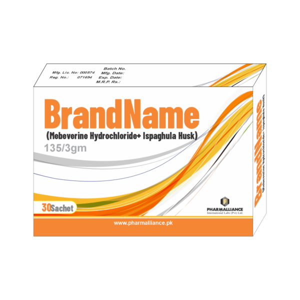 PharmAlliance-Mebeverine Hydrochloride+ Ispaghula Husk-135mg/3gm-Sachet