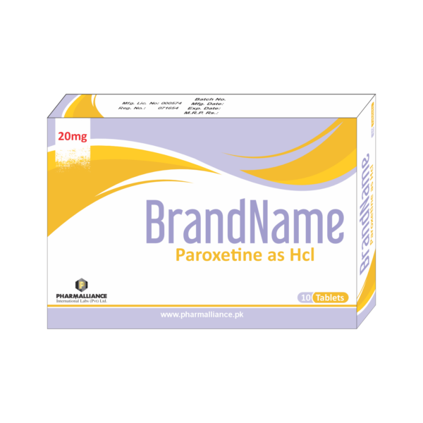 PharmAlliance-Paroxetine as HCl-20mg-Tablets