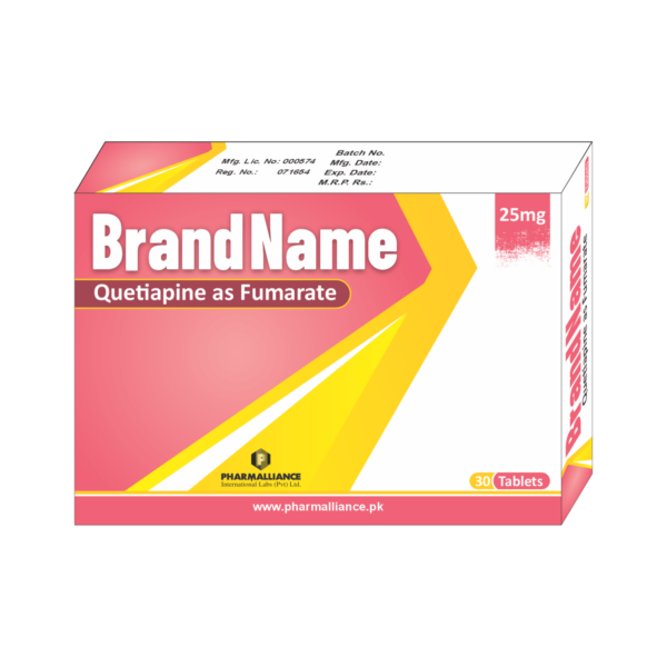 PharmAlliance-Quetiapine(as Fumerate)-25mg-Tablets