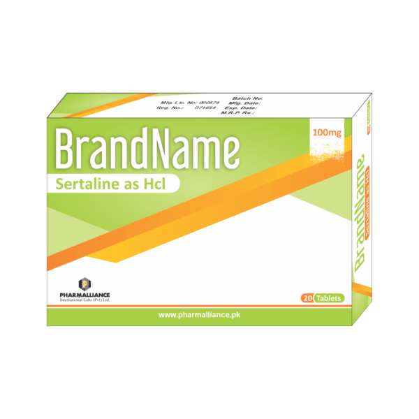 PharmAlliance-Sertaline as HCl-100mg-Tablets