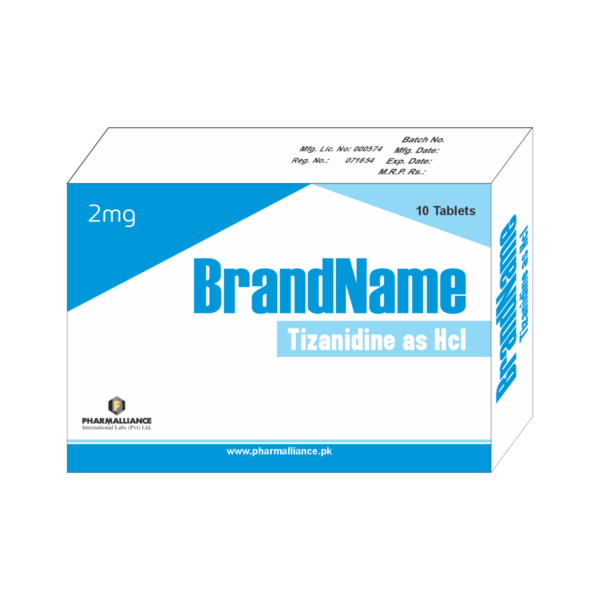 PharmAlliance-Tizanidine as HCl-2mg-Tablets