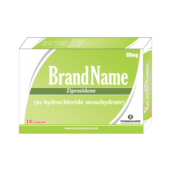 PharmAlliance-Ziprasidone(as hydrochloride monohydrate)-60mg-Caspule